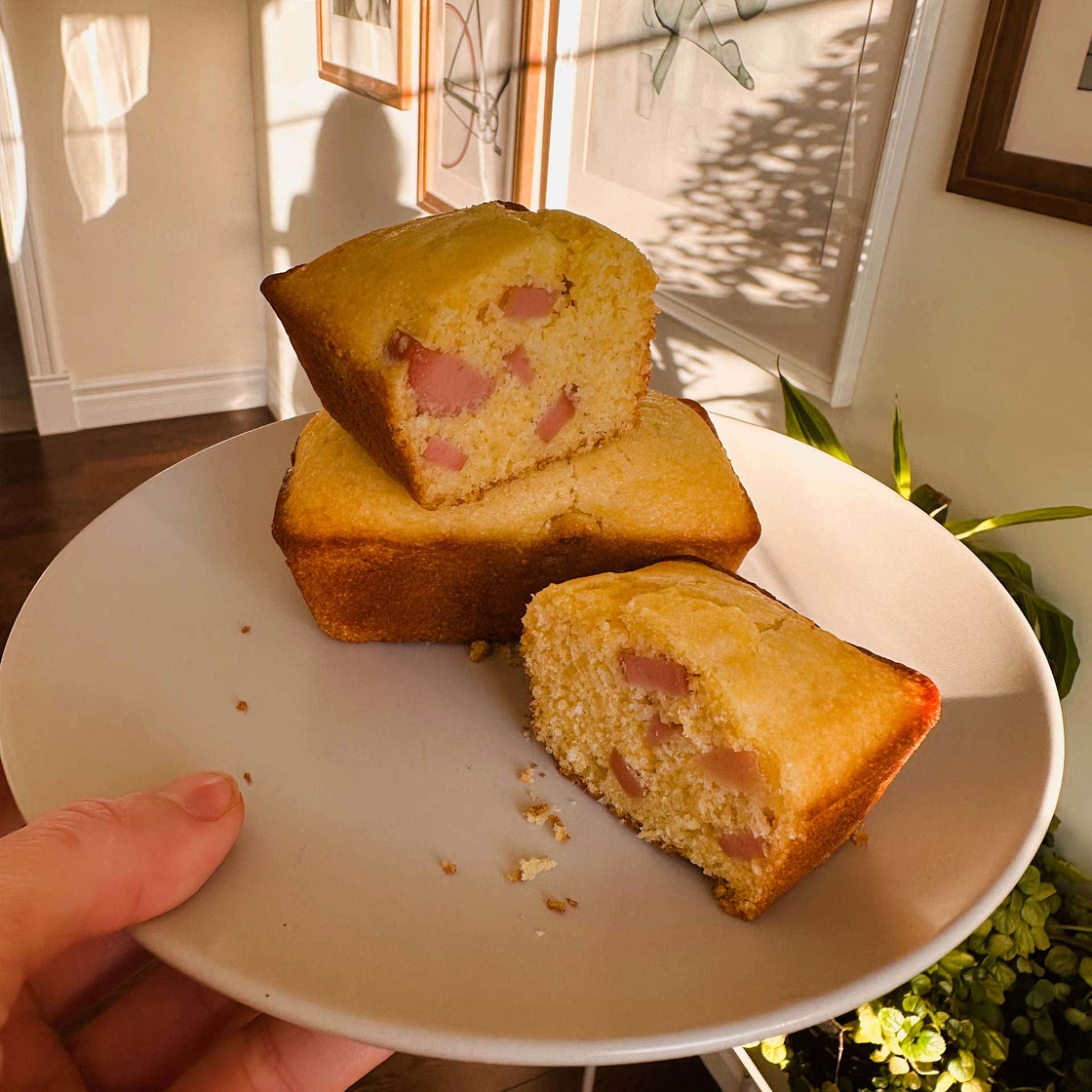 Mini corn dog loaves