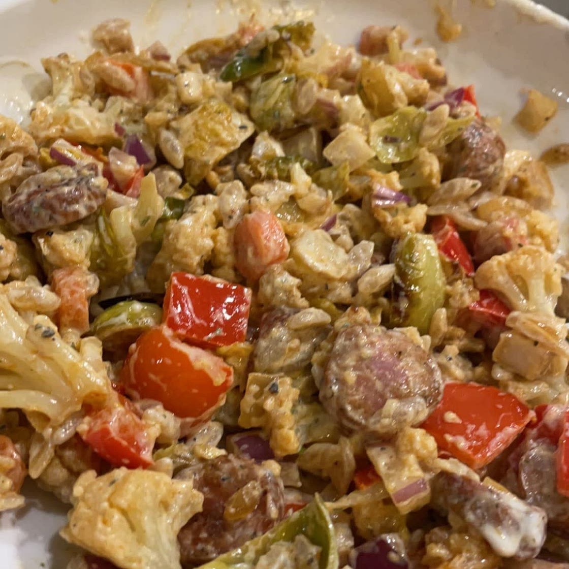 Roasted Veggie and Orzo Salad
