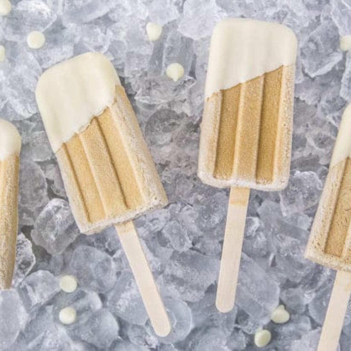 White Chocolate White Russian Popsicles