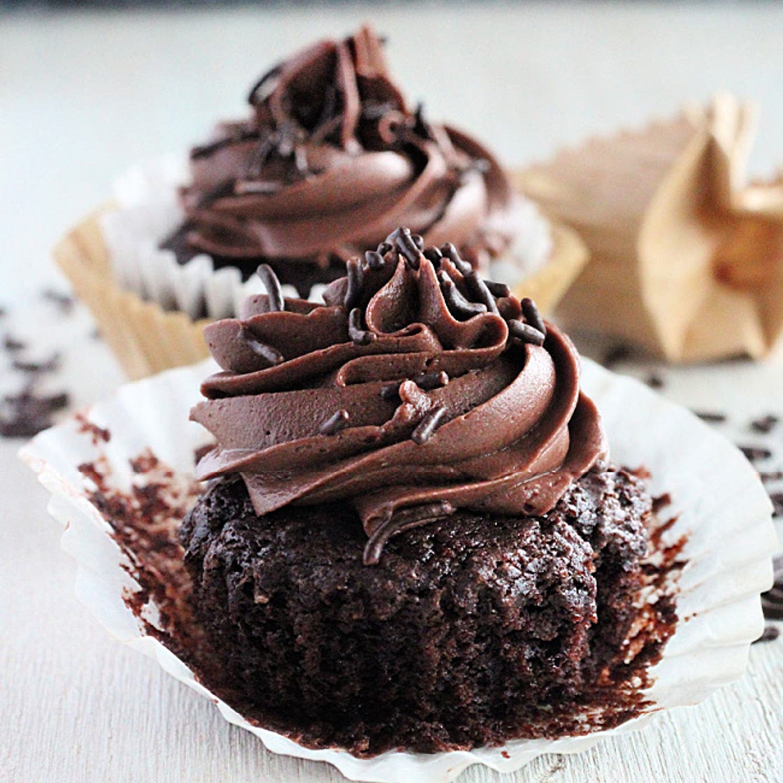 Two Chocolate Cupcakes