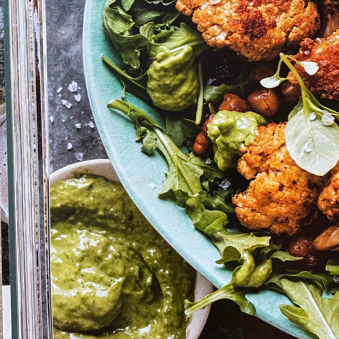 Greek Avocado Cilantro & Basil Sauce - the Defined Dish cookbook