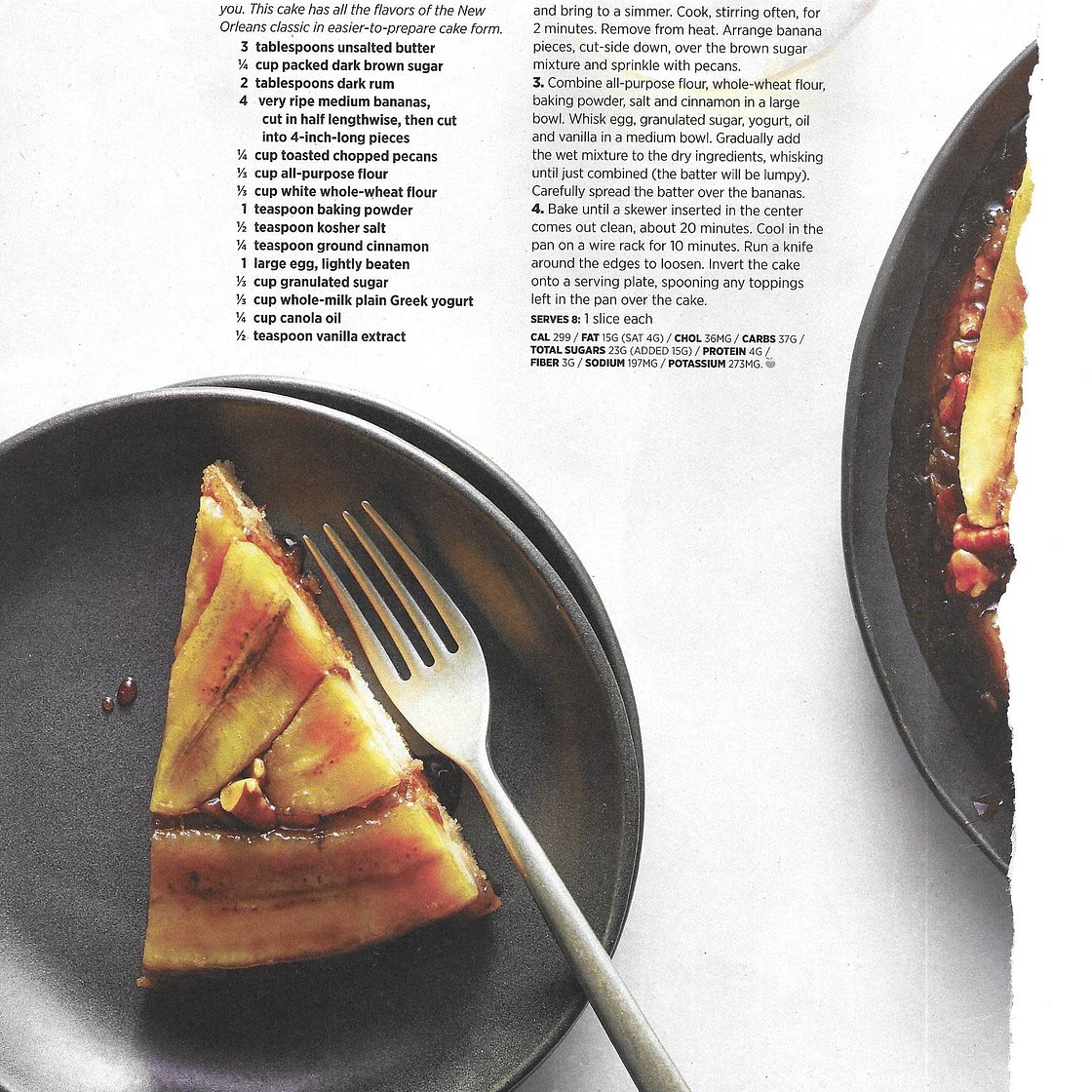 Bananas Foster Upside-Down Cake