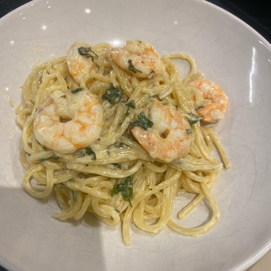 LEMON PRAWN LINGUINE