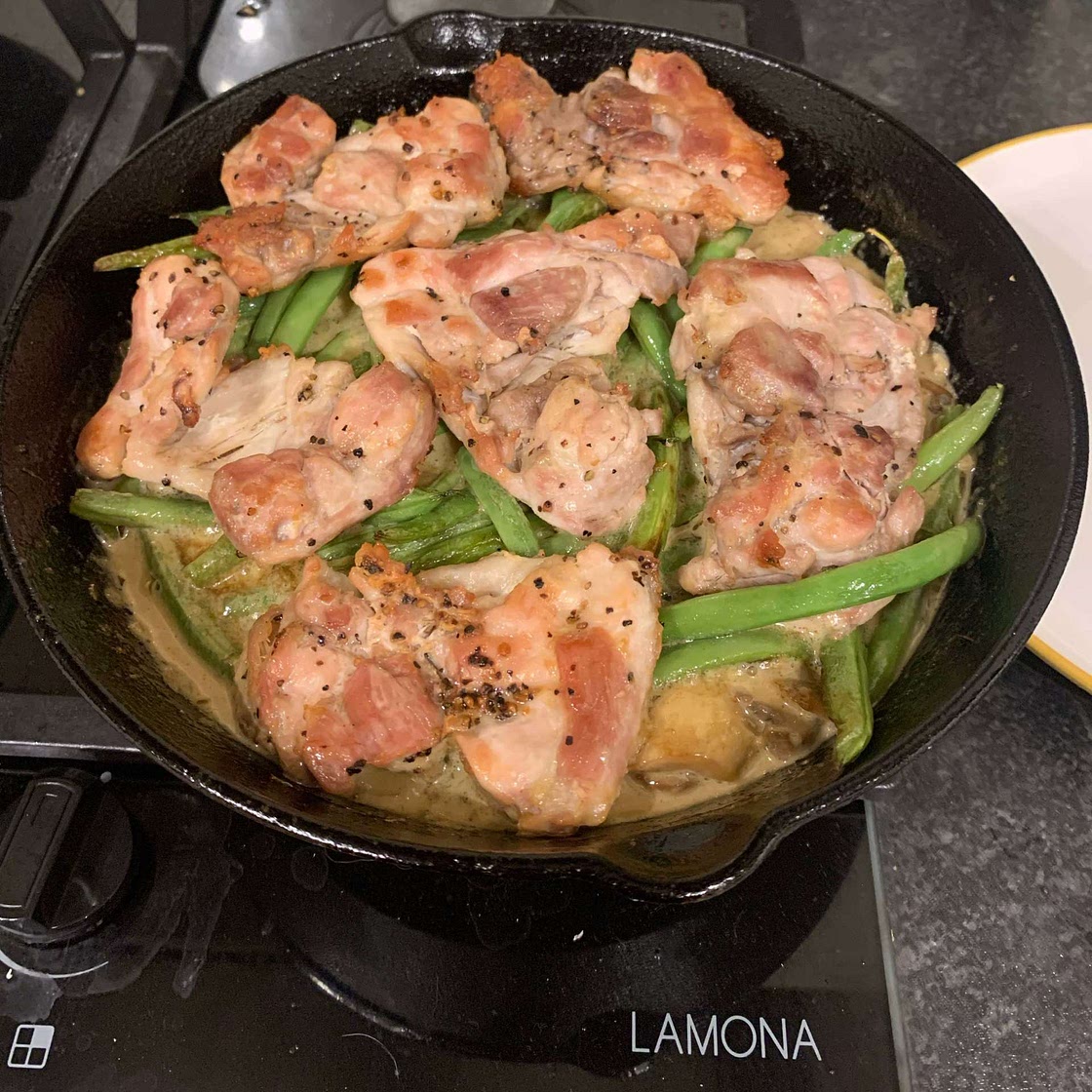 Creamy Blue Cheese Skillet Chicken
