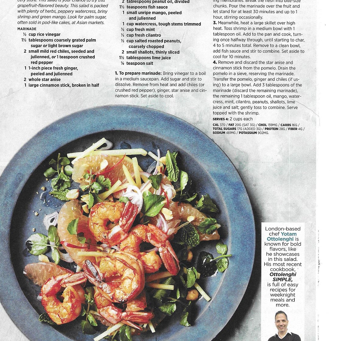 Shrimp, Pomelo and Green Mango Salad