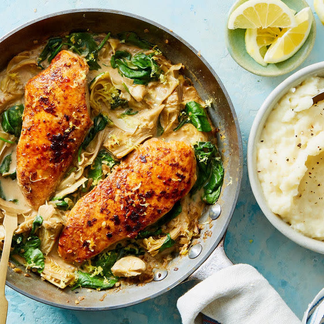 Creamy Spinach & Artichoke Chicken