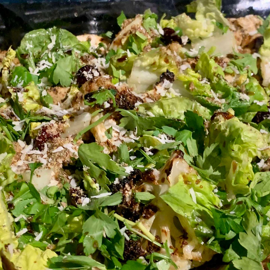 Jerk Chicken and Cauliflower salad