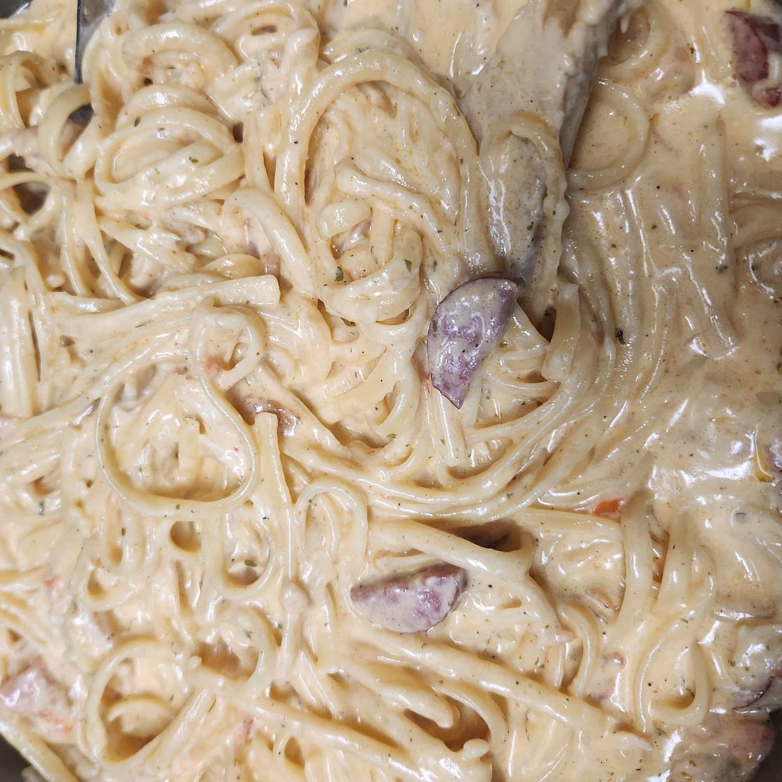 Garlic Shrimp Bacon Alfredo Recipe by Tasty