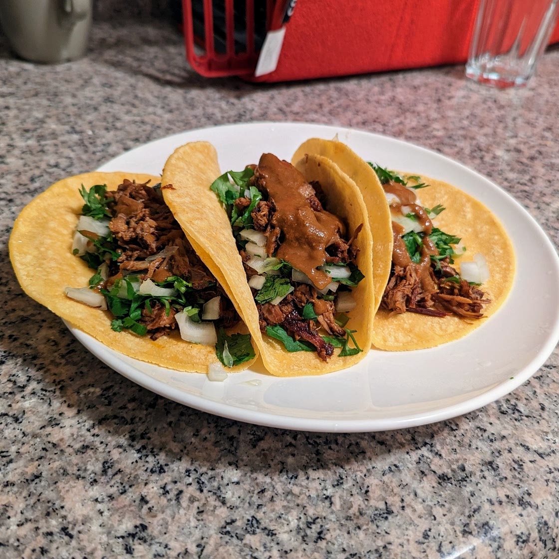 Chipotle Beer Braised Beef Tacos