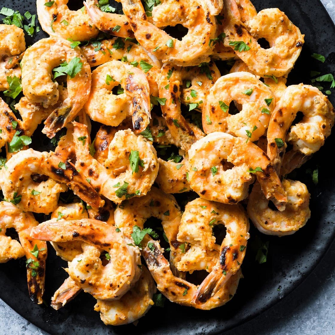 Broiled Ginger & Yogurt Shrimp