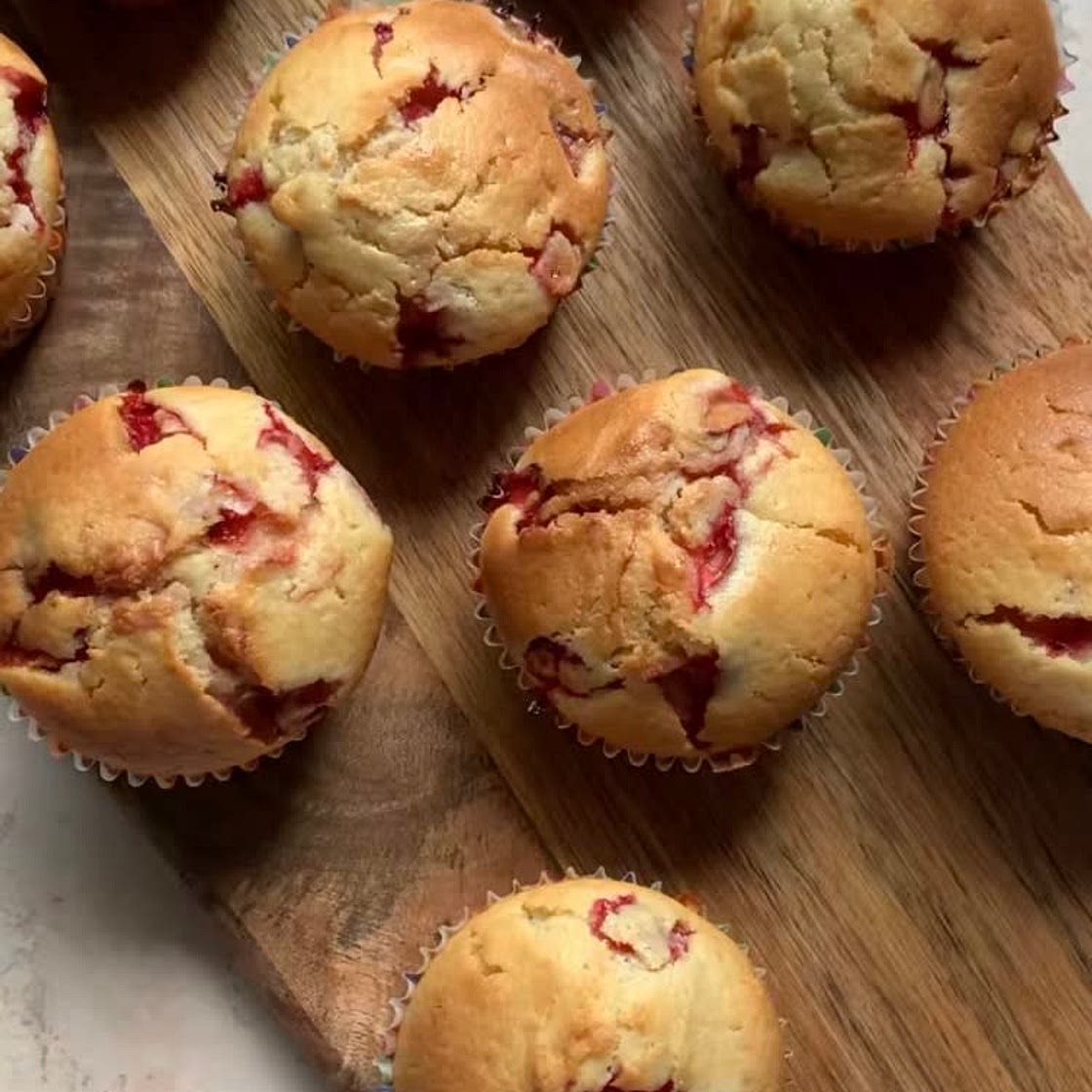 Muffins aux fraises 🍓