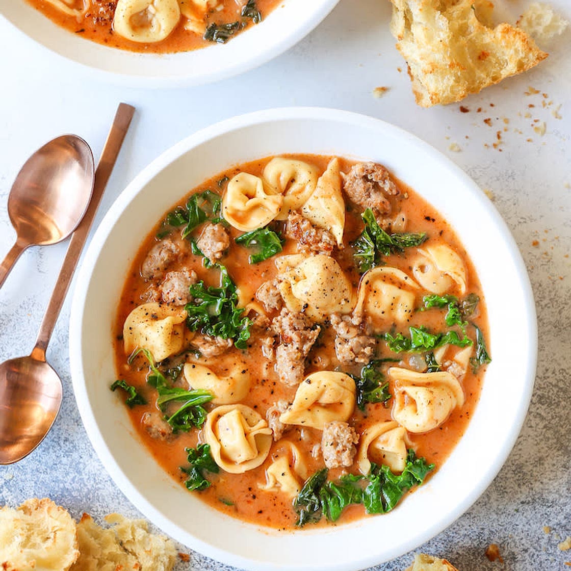 Sausage Tortellini Soup