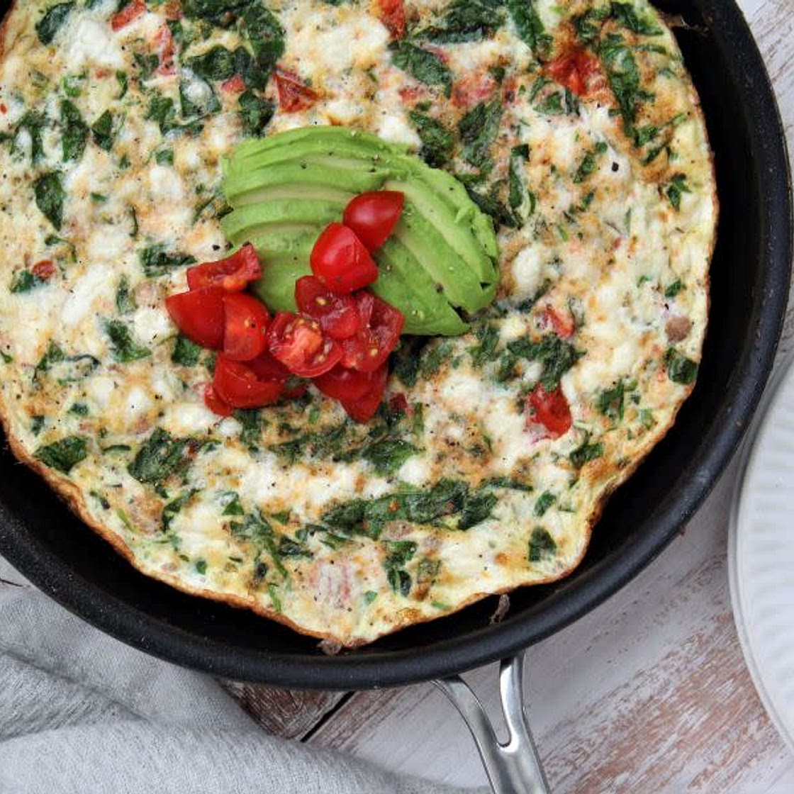 Egg white and turkey pizza