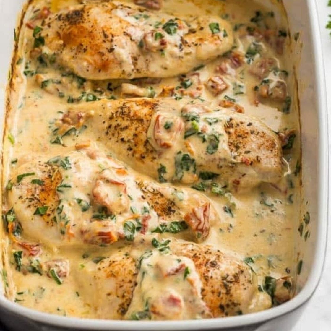 Baked Tuscan Chicken Pasta