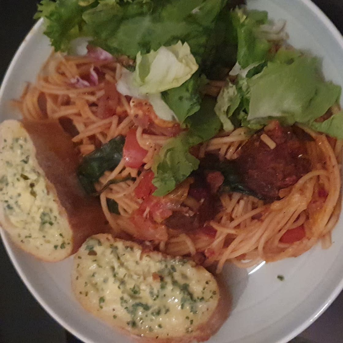 Baked Spaghetti & Meatballs