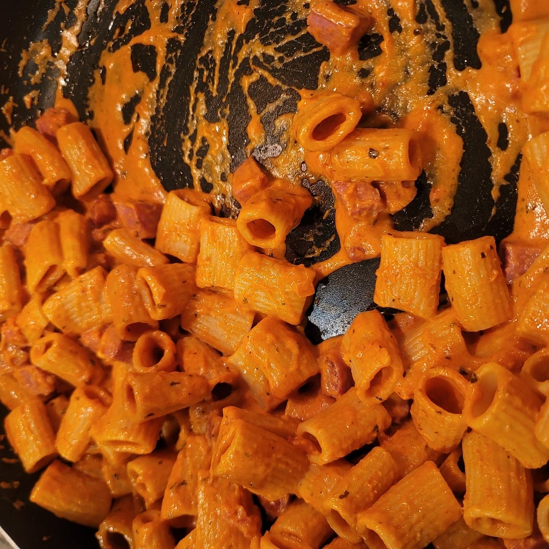 Creamy Sausage Rigatoni