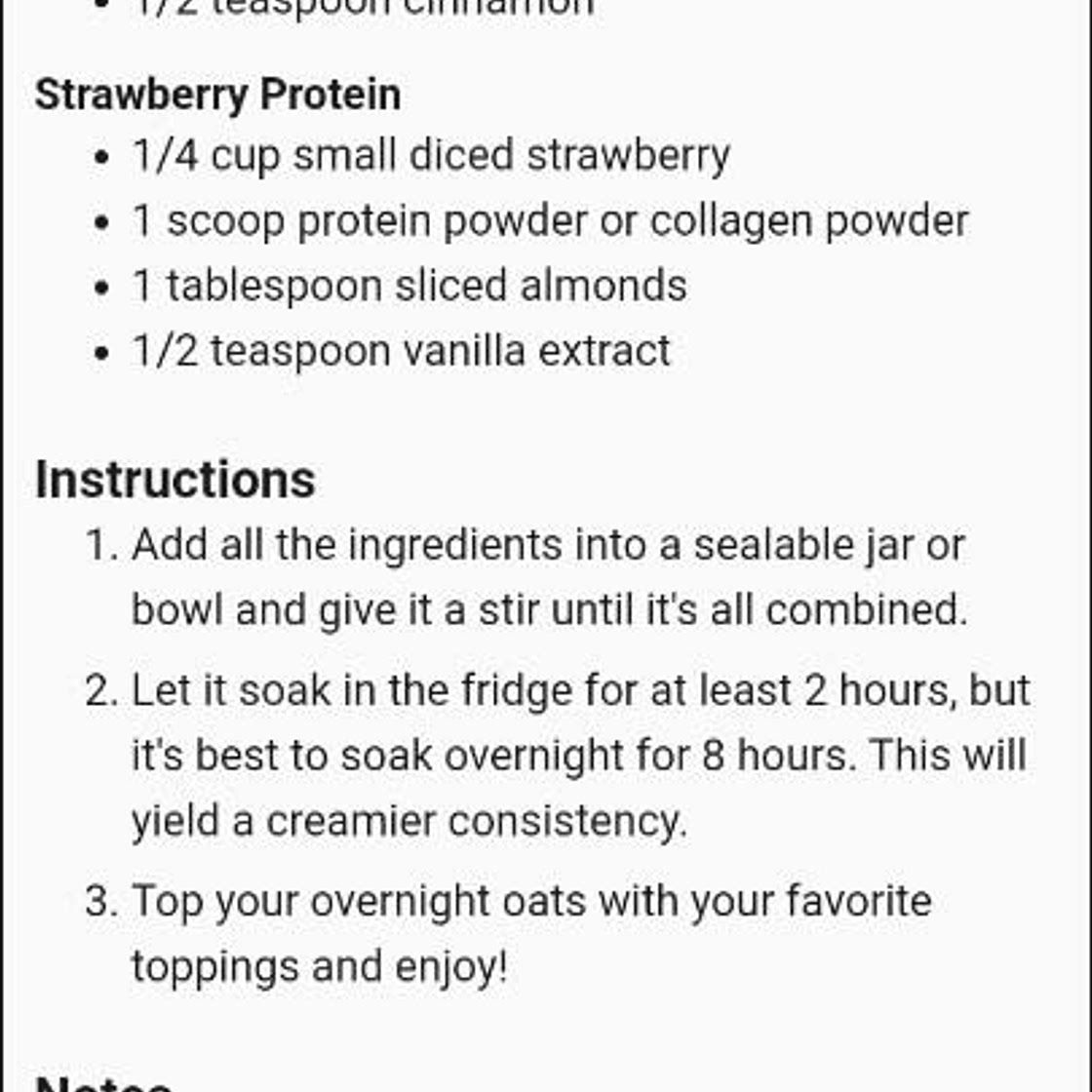 Overnight oats