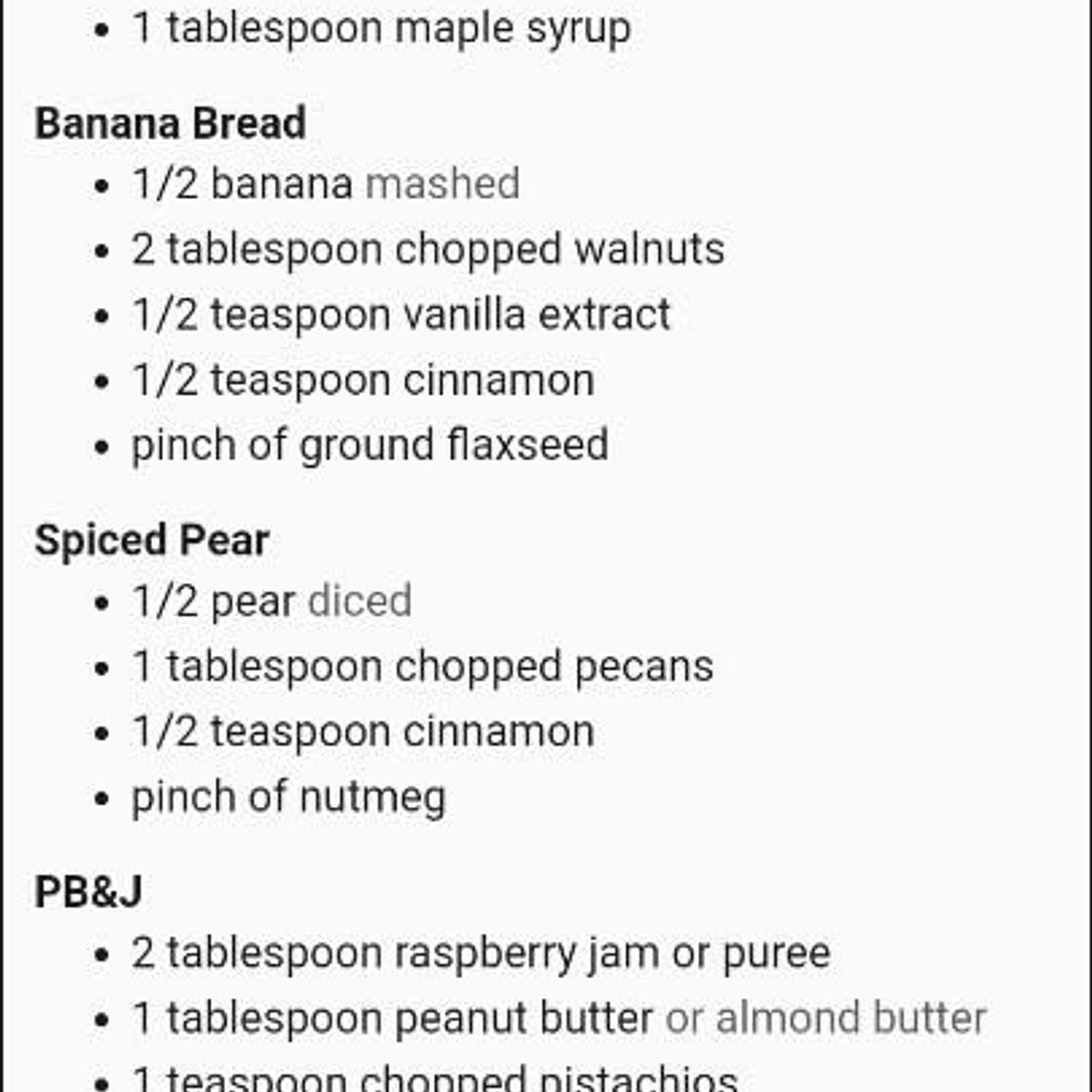 Overnight oats