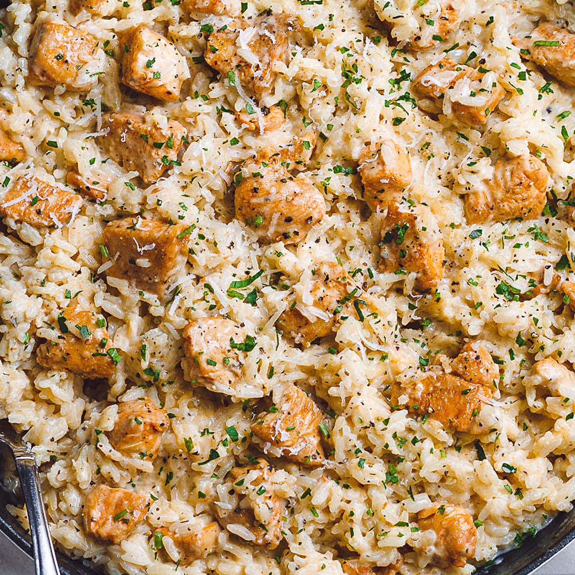 One Pot Parmesan Chicken & Rice