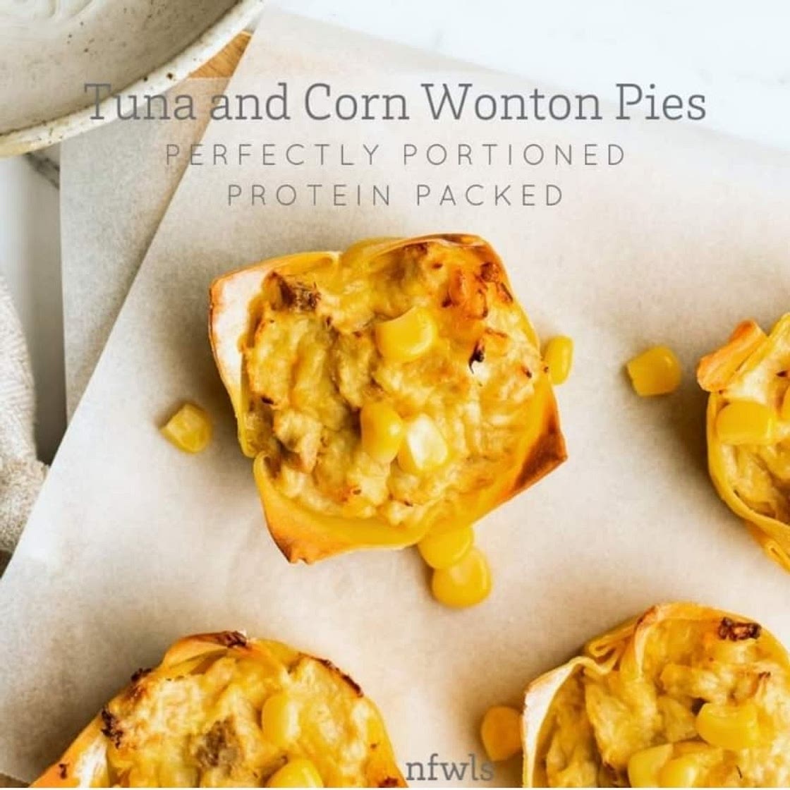 Tuna & Corn Wonton Pies