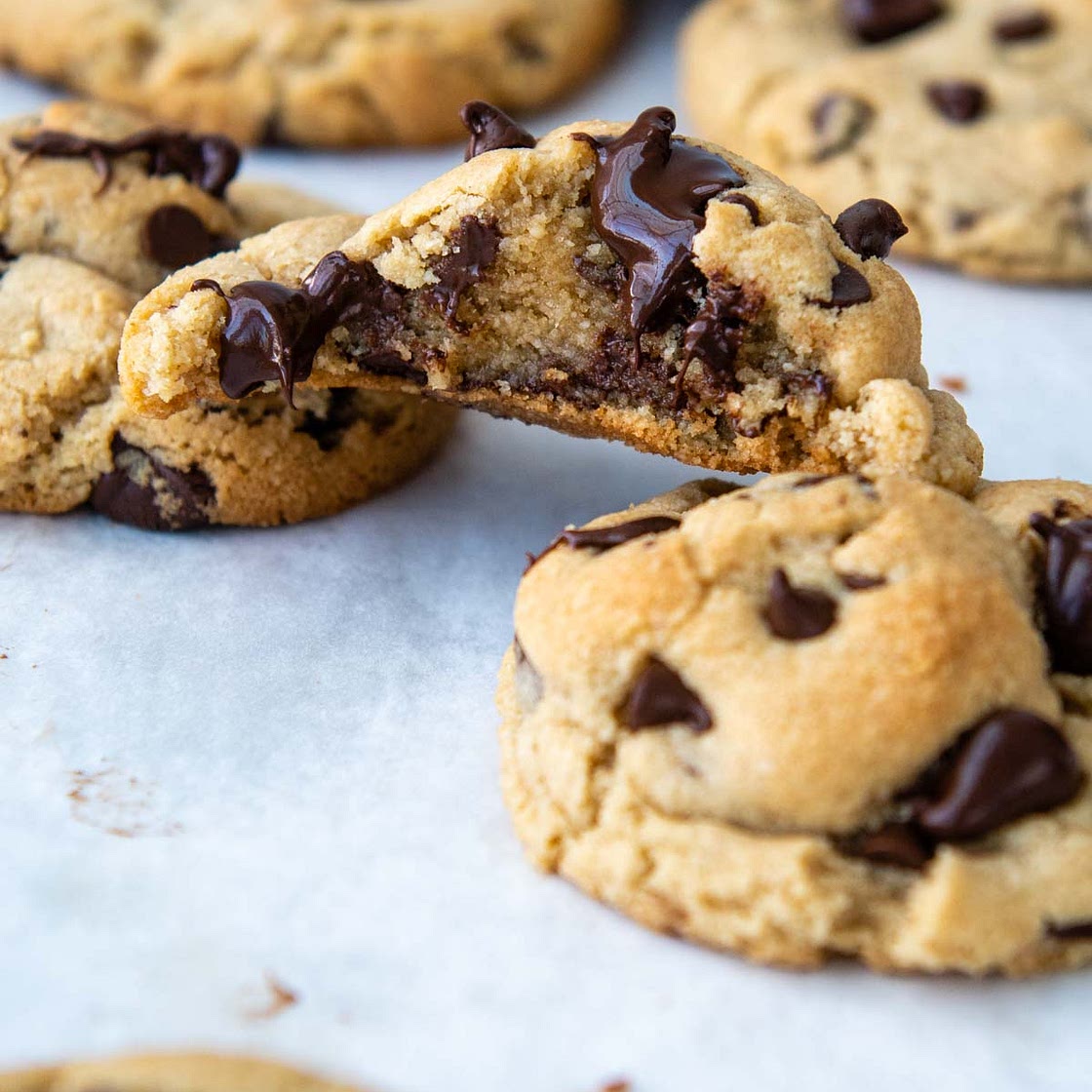 Almond Flour Chocolate Chip Cookies