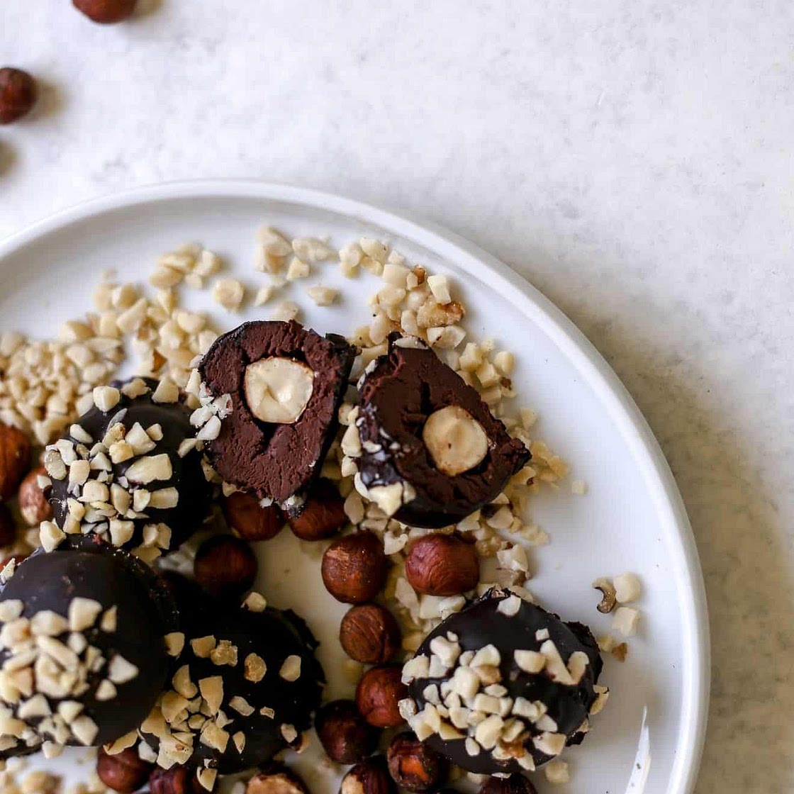 Rich & Decadent No Bake Vegan Ferrero Rocher Chocolates