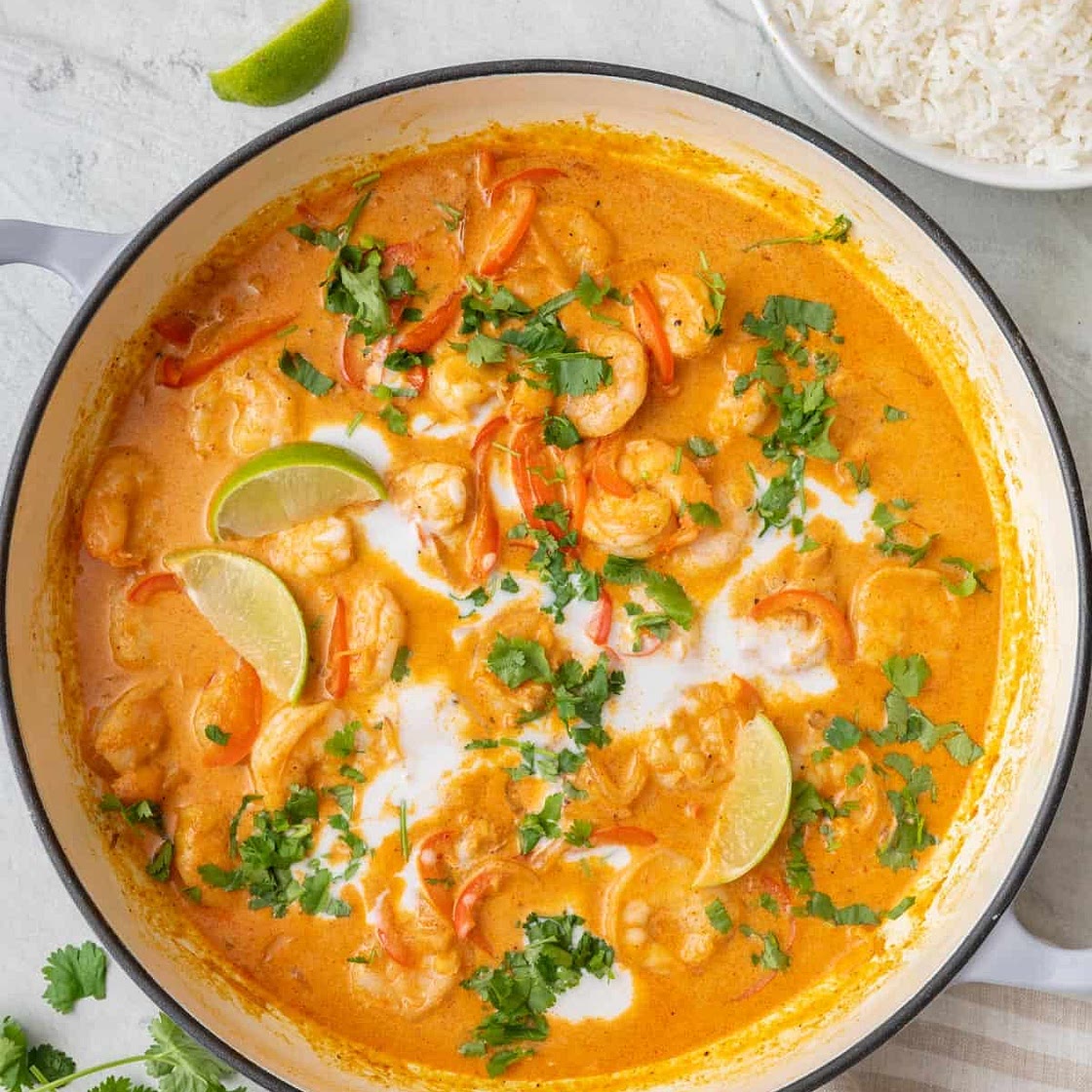 Red Shrimp Coconut Curry