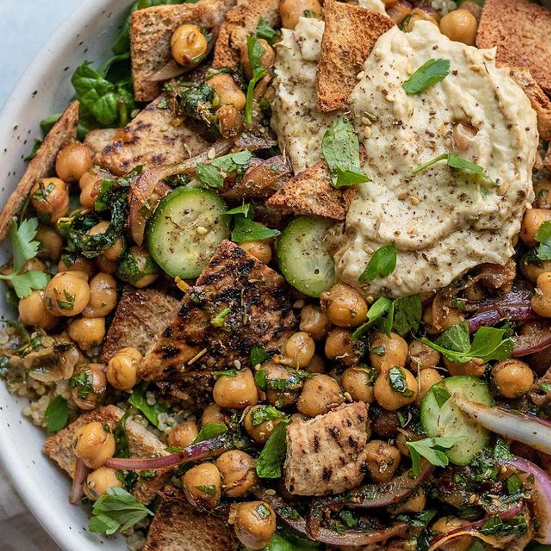 Balsamic Glaze Marinated Chickpeas