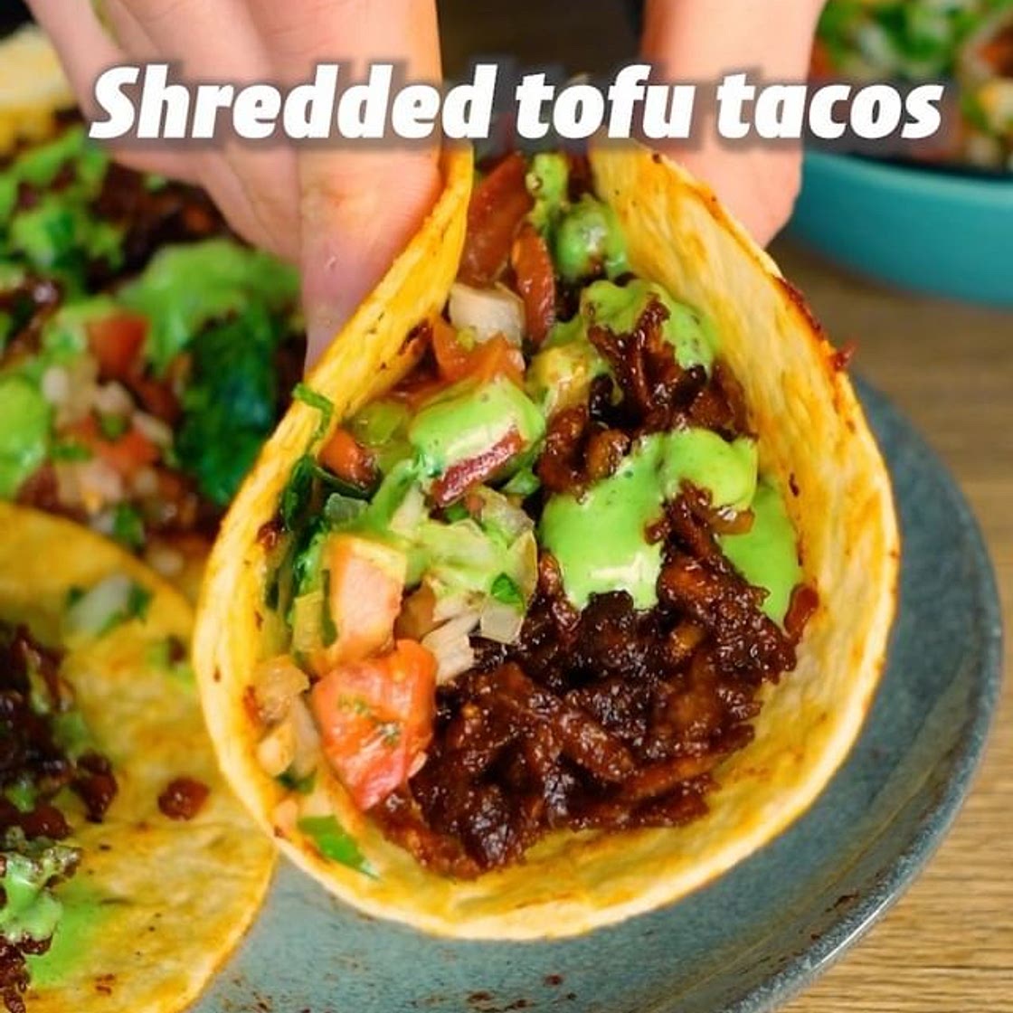 SHREDDED TOFU-TACOS 🌮