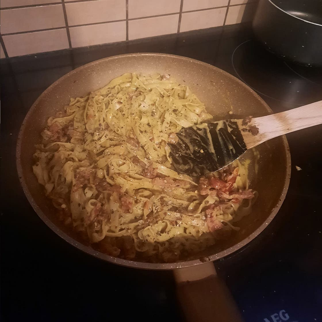 Creamy chorizo pasta