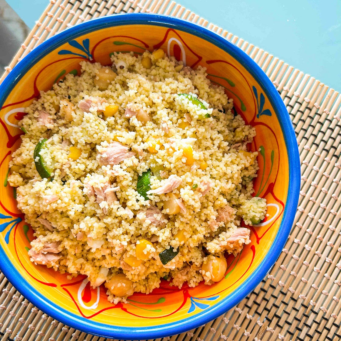 Cous Cous con vegetales y atún 