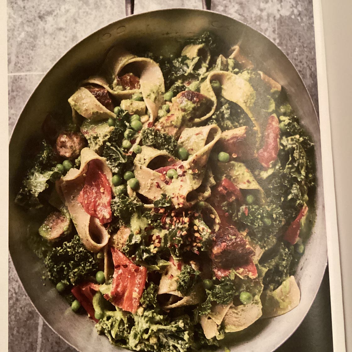 Kale pesto pasta
