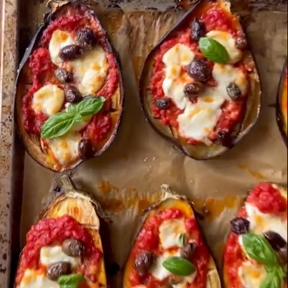 Eggplant Bake with marinara