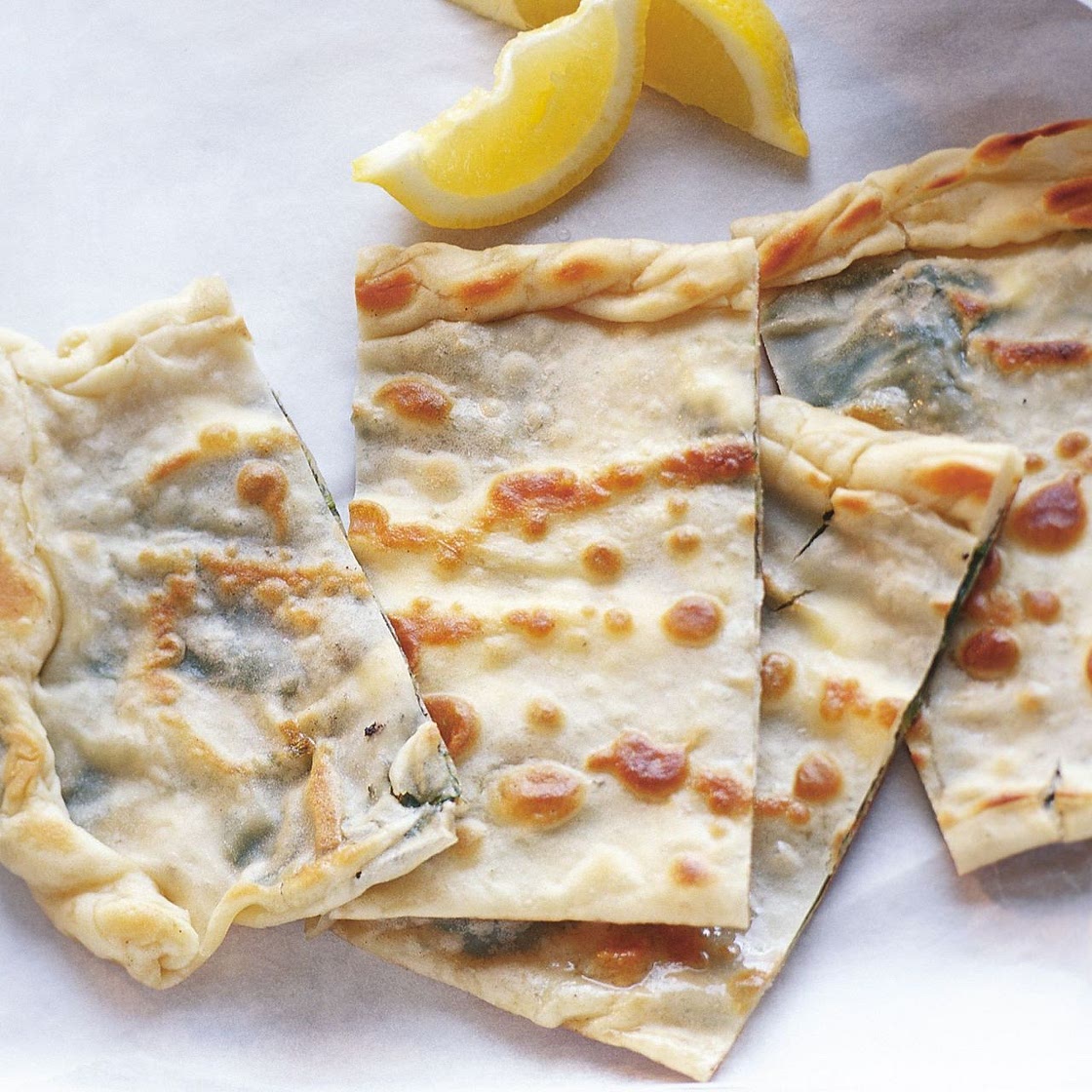 Gözleme met feta en spinazie