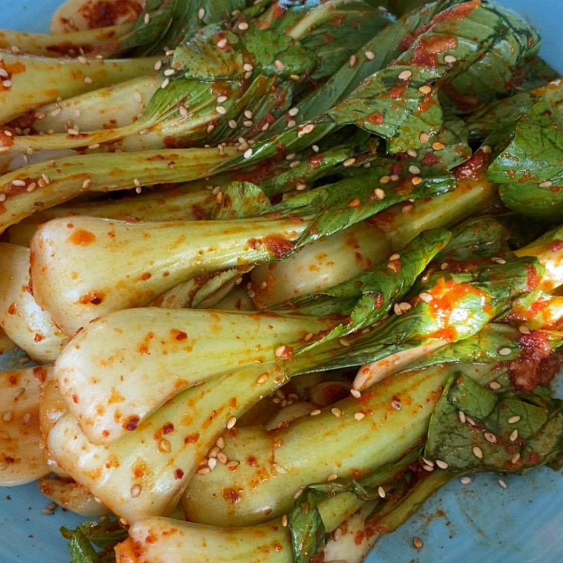 Bok Choy kimchi salad 