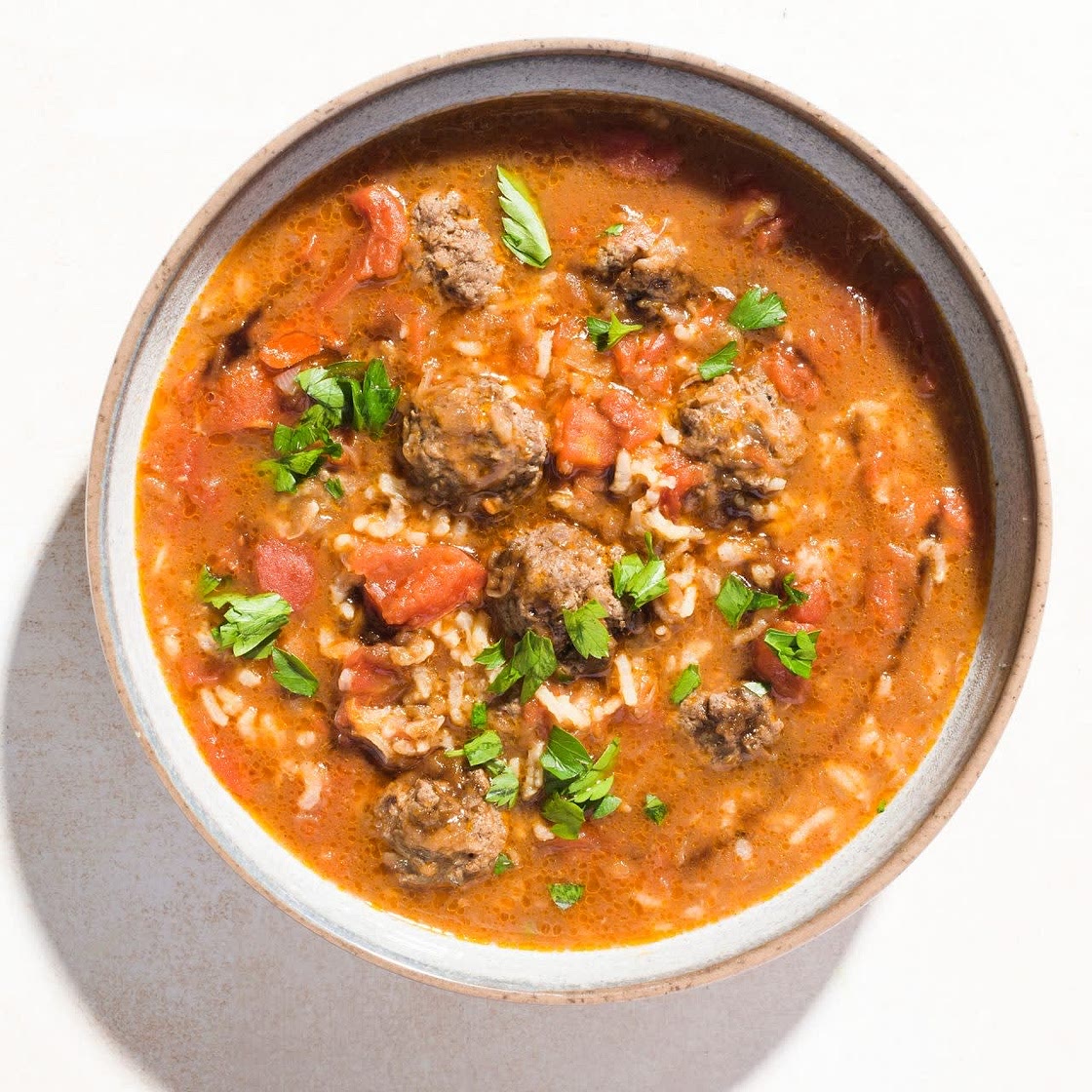 Syrian Style Meatball Soup 