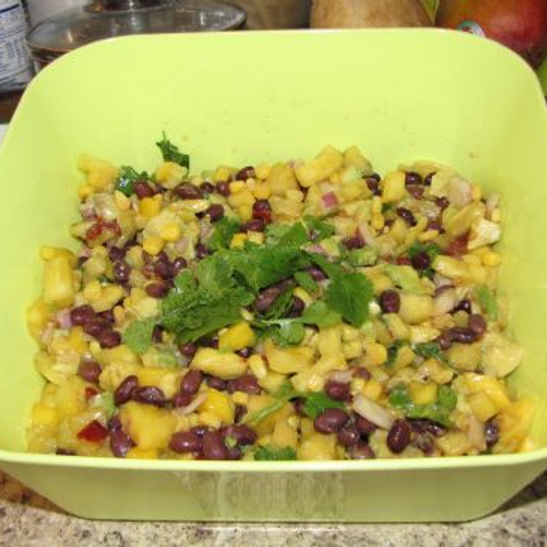 Pineapple Mango Avocado Salad