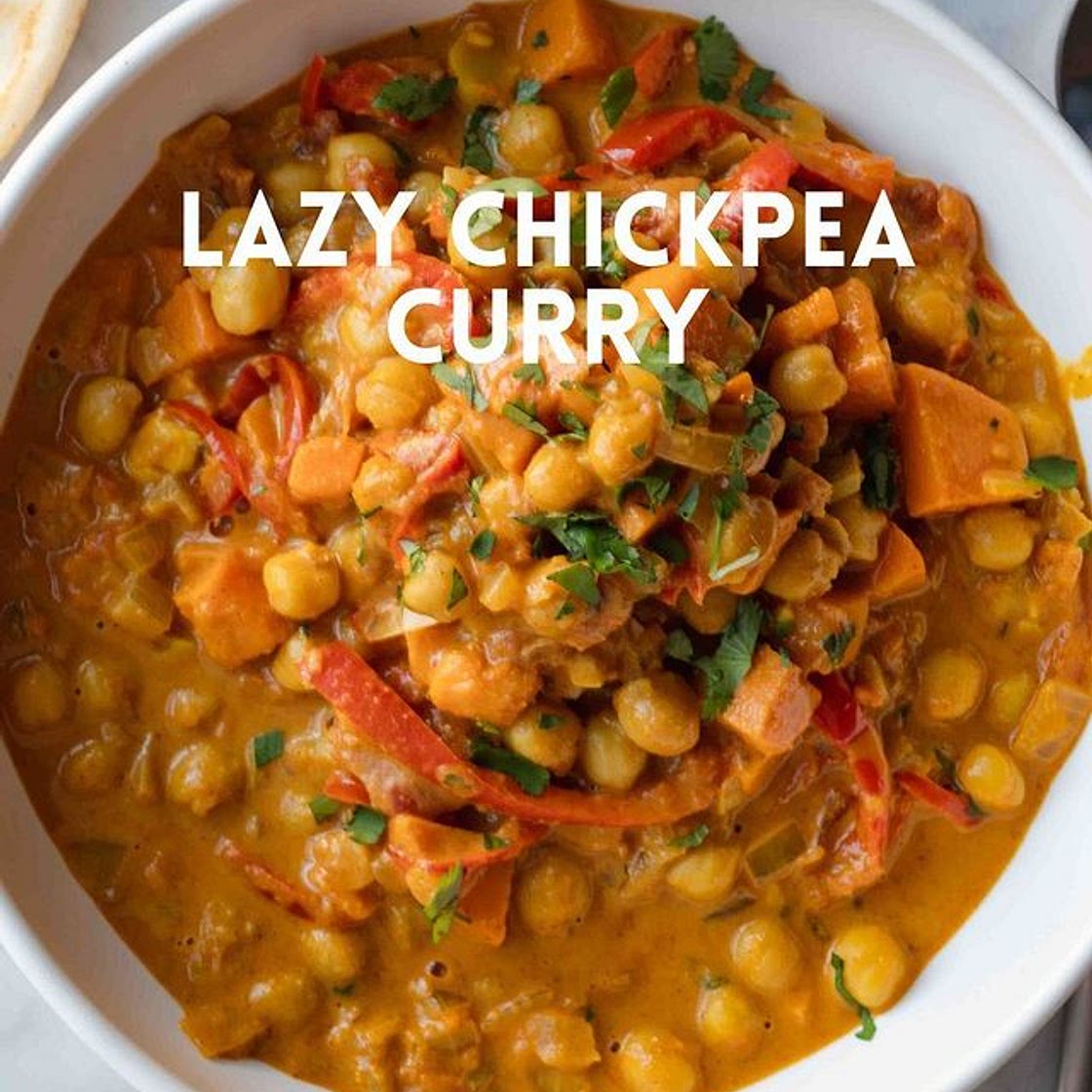 Chickpea and Sweet Potato Curry 🍠