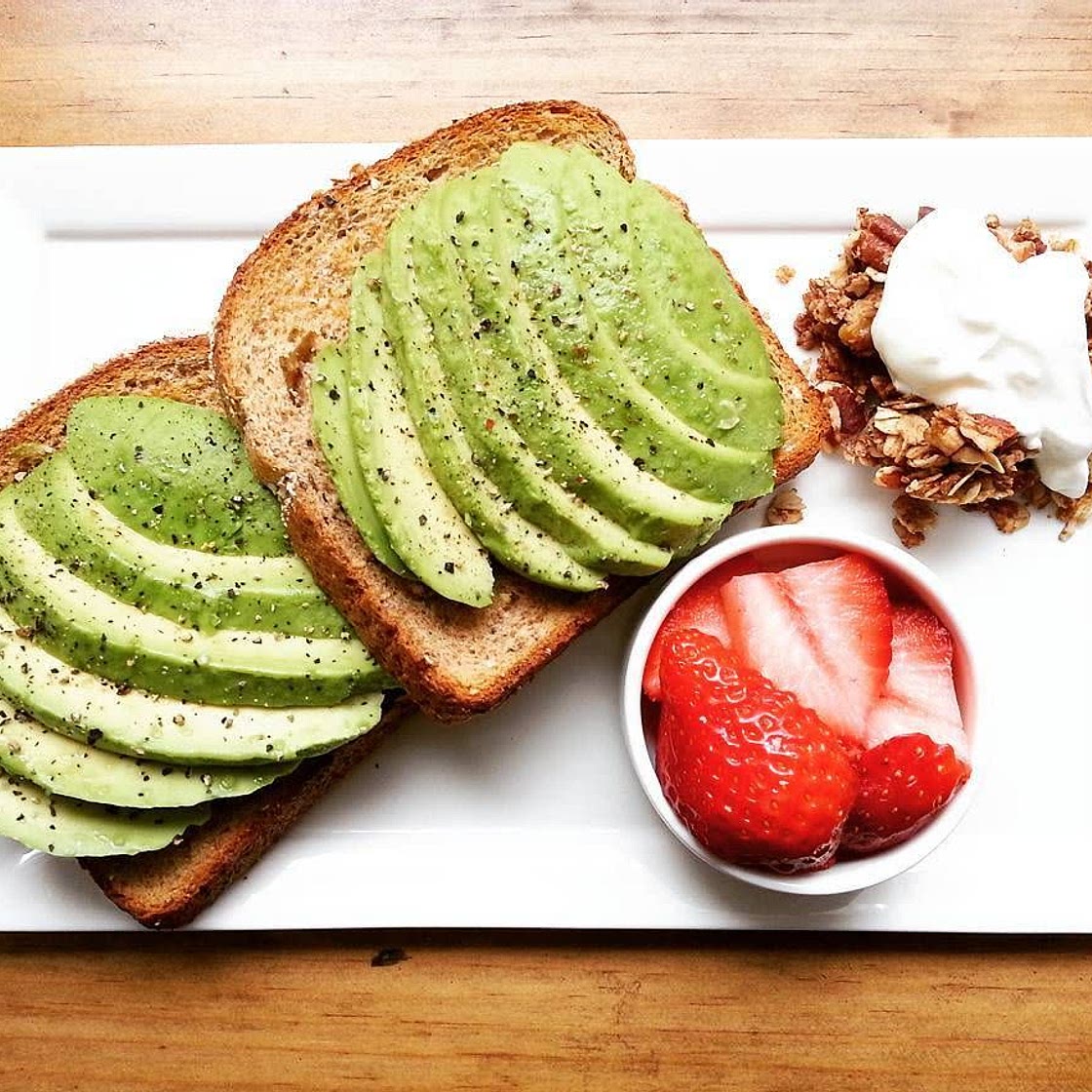 Avocado toast with greek yogurt