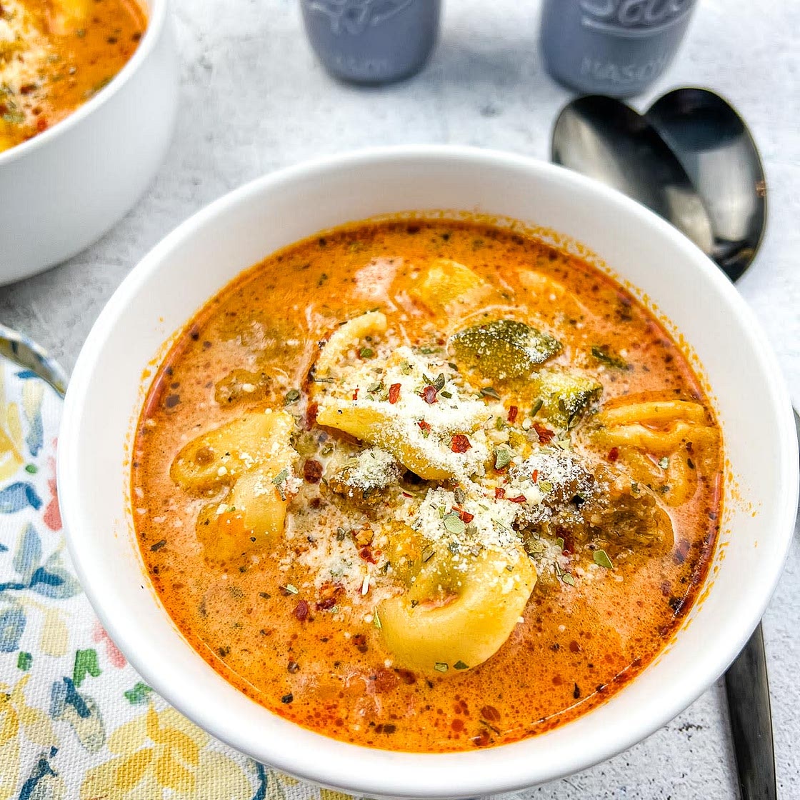 Creamy Instant Pot Tortellini Soup with Sausage