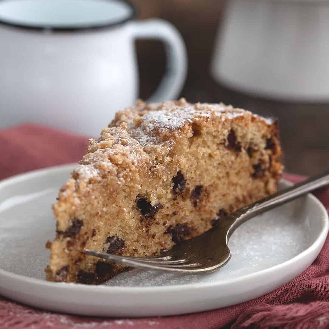 Keto Sour Cream Coffee Cake