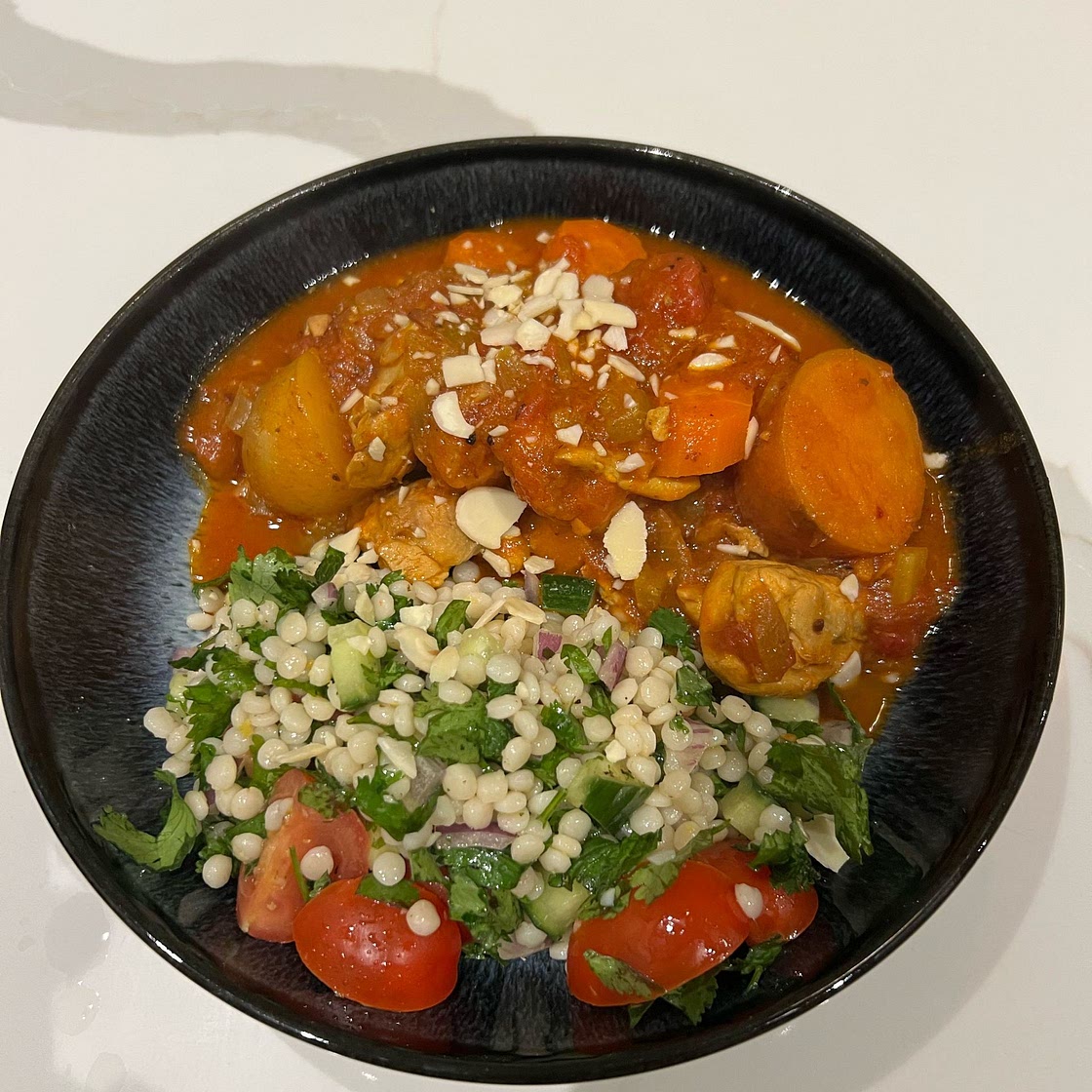 North African chicken with honey and saffron