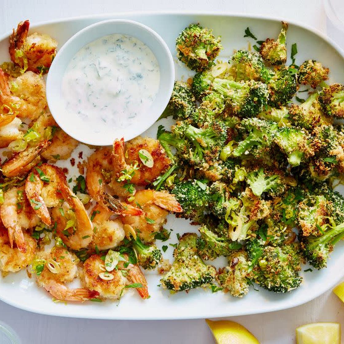 Pepperoncini Shrimp & Broccoli