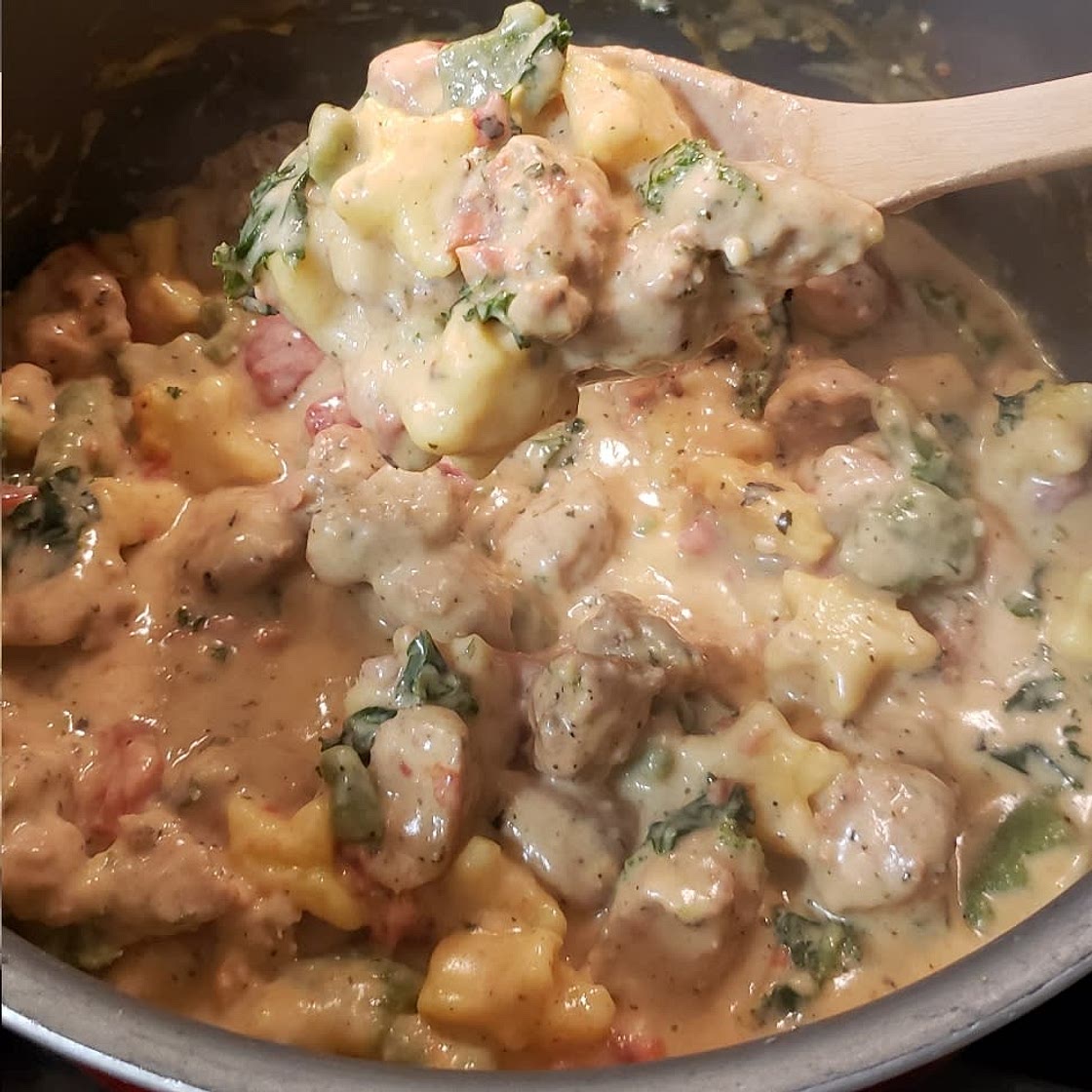 Creamy Tuscan Sausage Gnocchi