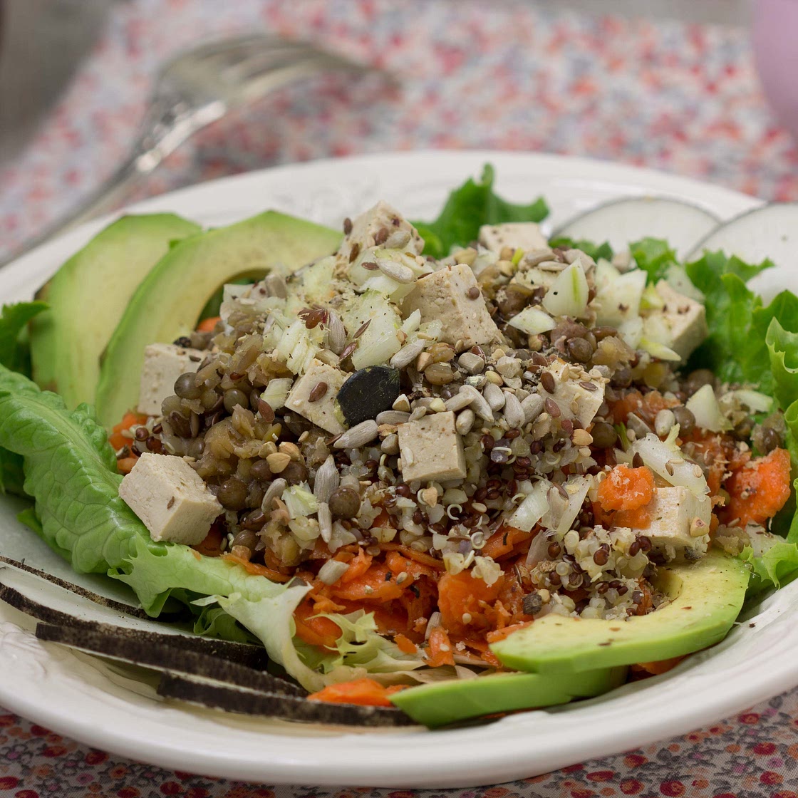 Salade VEGAN vitaminée et protéinée