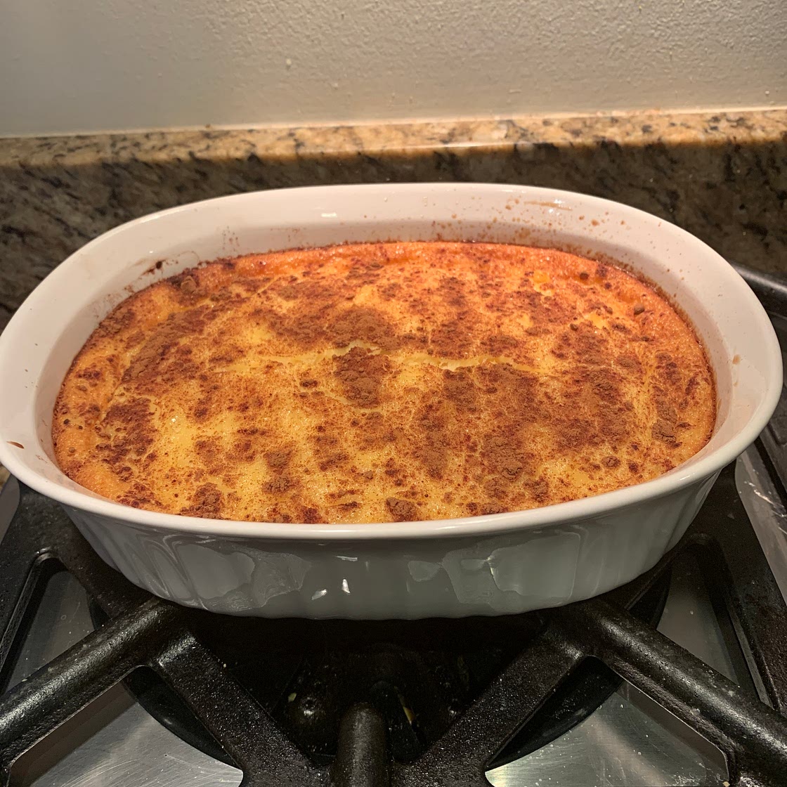Baked pineapple dessert