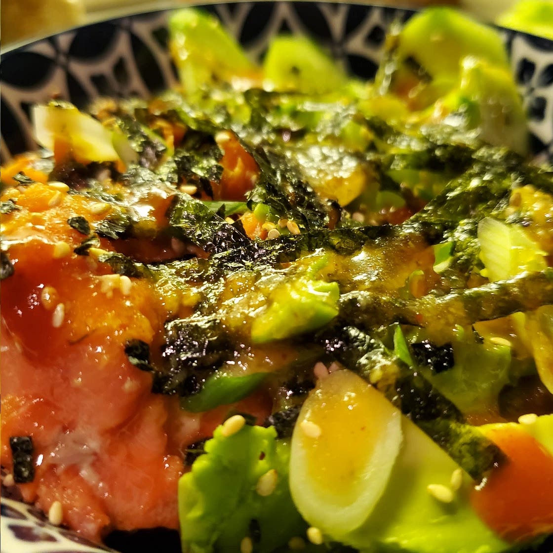 Baked Salmon Sushi Bowls
