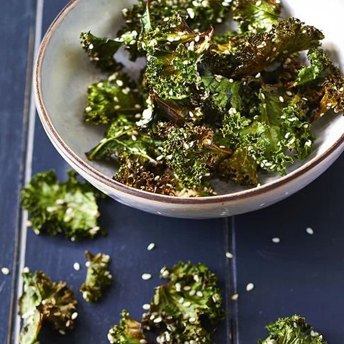 Chips chou kale sauce soja