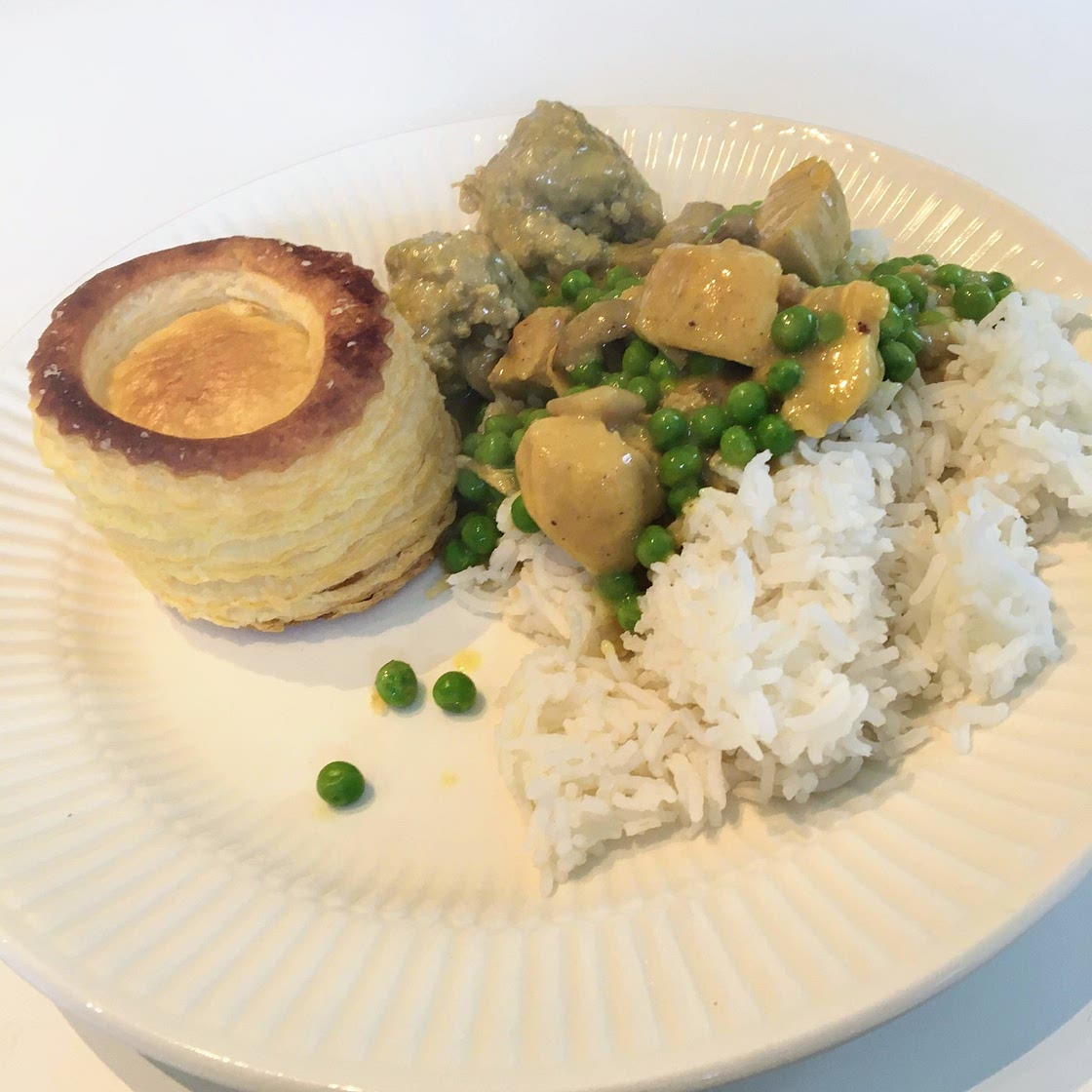 Vol au vent curry