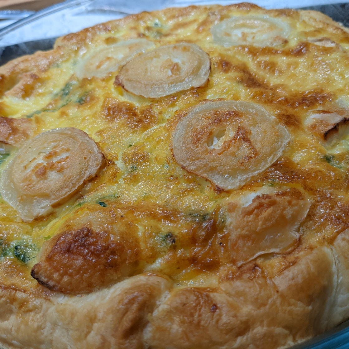 Quiche chèvre épinards